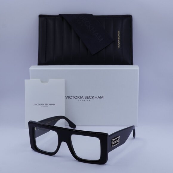 Victoria Beckham VB677S 006 Square Sunglasses – Black/Transparent - Picture 5 of 11